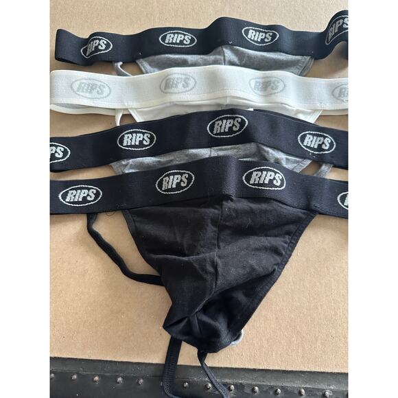 NWOT x4 RARE RIPS micro thing men’s underwear gray white black XL - Picture 1 of 8